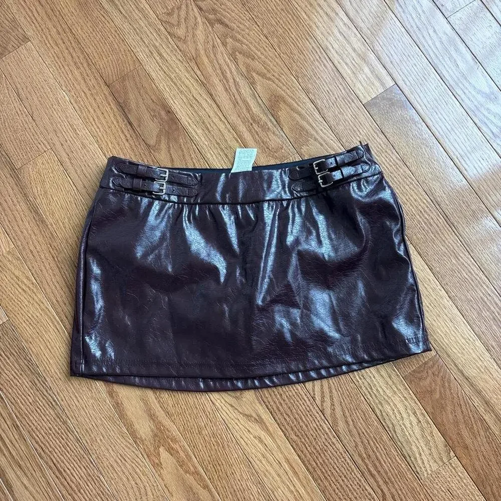 SHEIN Women's brown burgundy Skirts